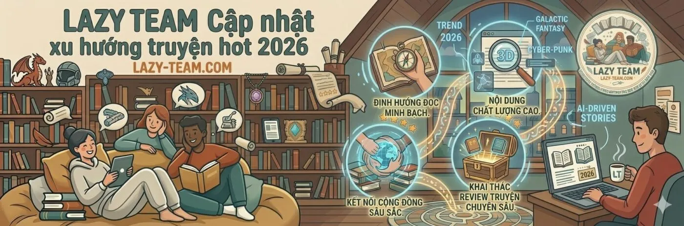 Lazy Team Cập nhật xu hướng truyện hot 2026