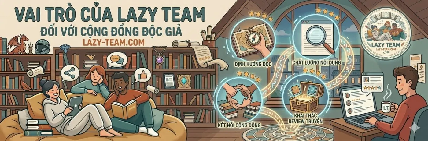 Vai trò của Lazy Team đối với cộng đồng độc giả